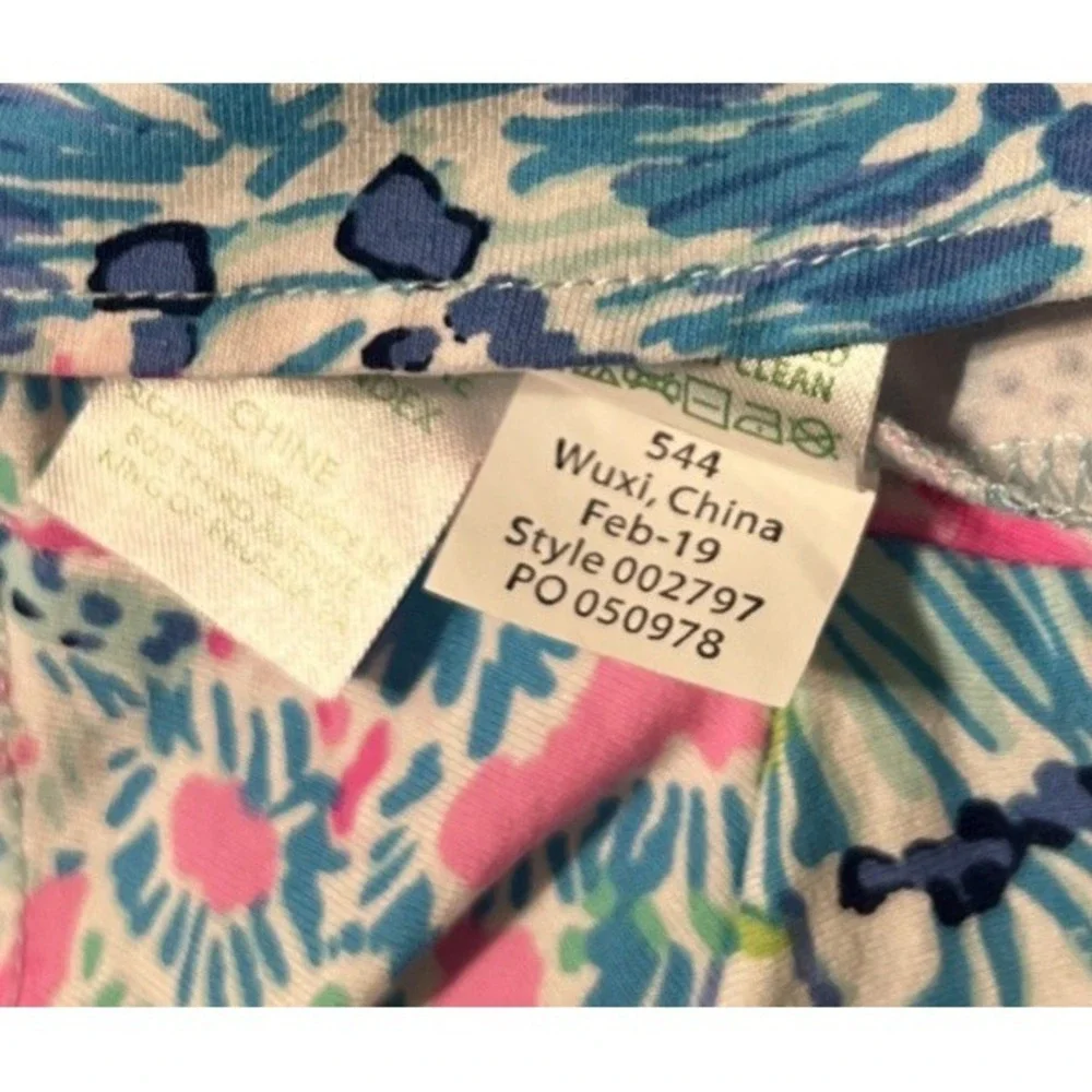Lilly Pulitzer Alessa Sink or Swim Elastic Waist Skort Romper Size Medium - Picture 8 of 13